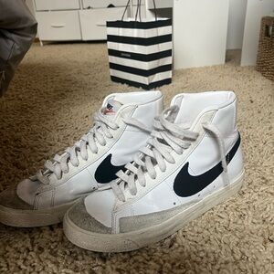 Nike White Blazers